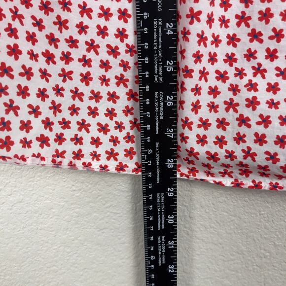 Grayson The Hero Button Down Shirt Red White Floral Size 2 Small Frank & Eileen - Picture 11 of 13